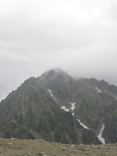 大雨の立山三山